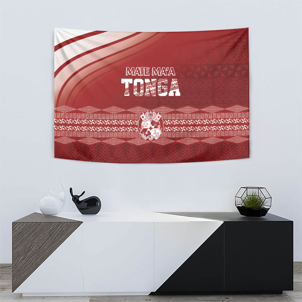 Mate Ma'a Tonga Tapestry Basic Ngatu Kupesi Motif