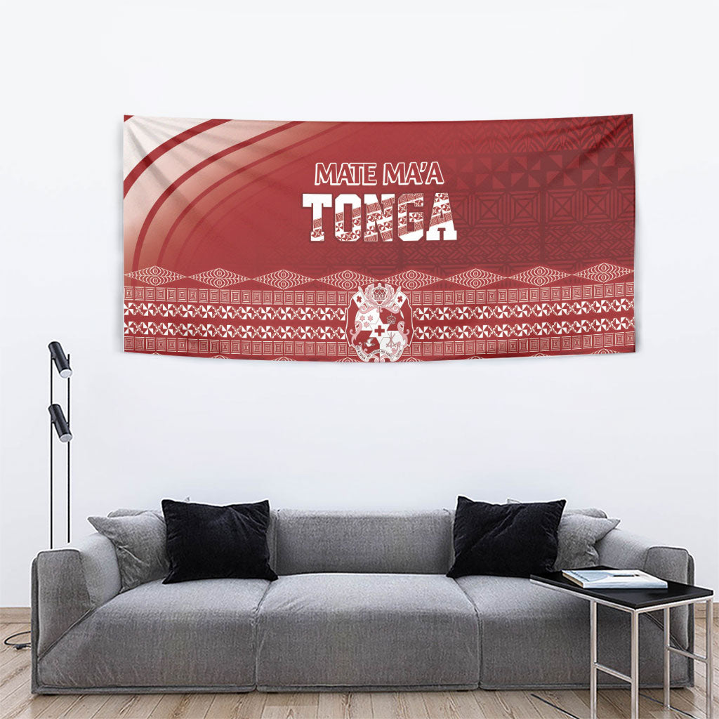 Mate Ma'a Tonga Tapestry Basic Ngatu Kupesi Motif