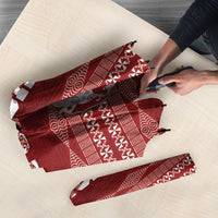 Mate Ma'a Tonga Umbrella Basic Ngatu Kupesi Motif LT7 - Polynesian Pride