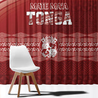 Mate Ma'a Tonga Window Curtain Basic Ngatu Kupesi Motif LT7 - Polynesian Pride
