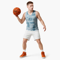 Hawaiian Quilt Tapa On Cold Blue Palaka Motifs Basketball Jersey