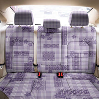 Hawaiian Quilt Tapa On Lilac Palaka Motifs Back Car Seat Cover