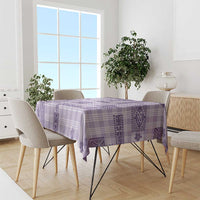 Hawaiian Quilt Tapa On Lilac Palaka Motifs Tablecloth