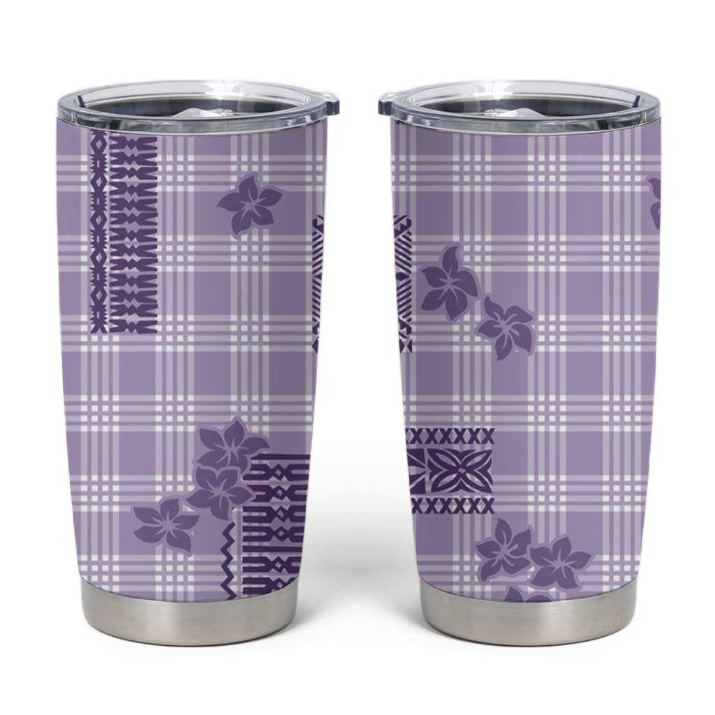 Hawaiian Quilt Tapa On Lilac Palaka Motifs Tumbler Cup LT7 Lilac - Polynesian Pride
