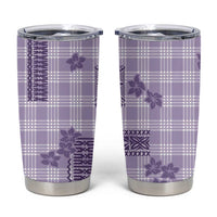Hawaiian Quilt Tapa On Lilac Palaka Motifs Tumbler Cup LT7 Lilac - Polynesian Pride