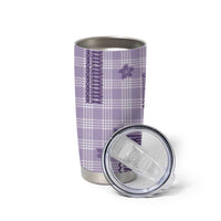 Hawaiian Quilt Tapa On Lilac Palaka Motifs Tumbler Cup LT7 - Polynesian Pride