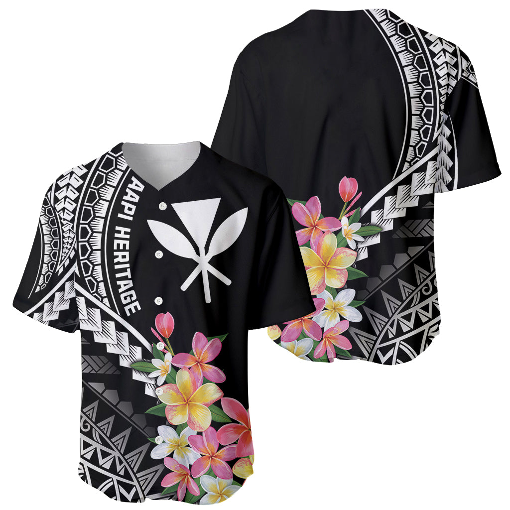 AAPI Heritage Month Baseball Jersey Kanaka Hawaii Plumeria LT7 - Polynesian Pride