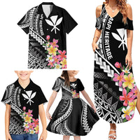 AAPI Heritage Month Family Matching Summer Maxi Dress and Hawaiian Shirt Kanaka Hawaii Plumeria LT7 - Polynesian Pride
