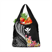 AAPI Heritage Month Grocery Bag Kanaka Hawaii Plumeria LT7 1-pack One Size Black - Polynesian Pride