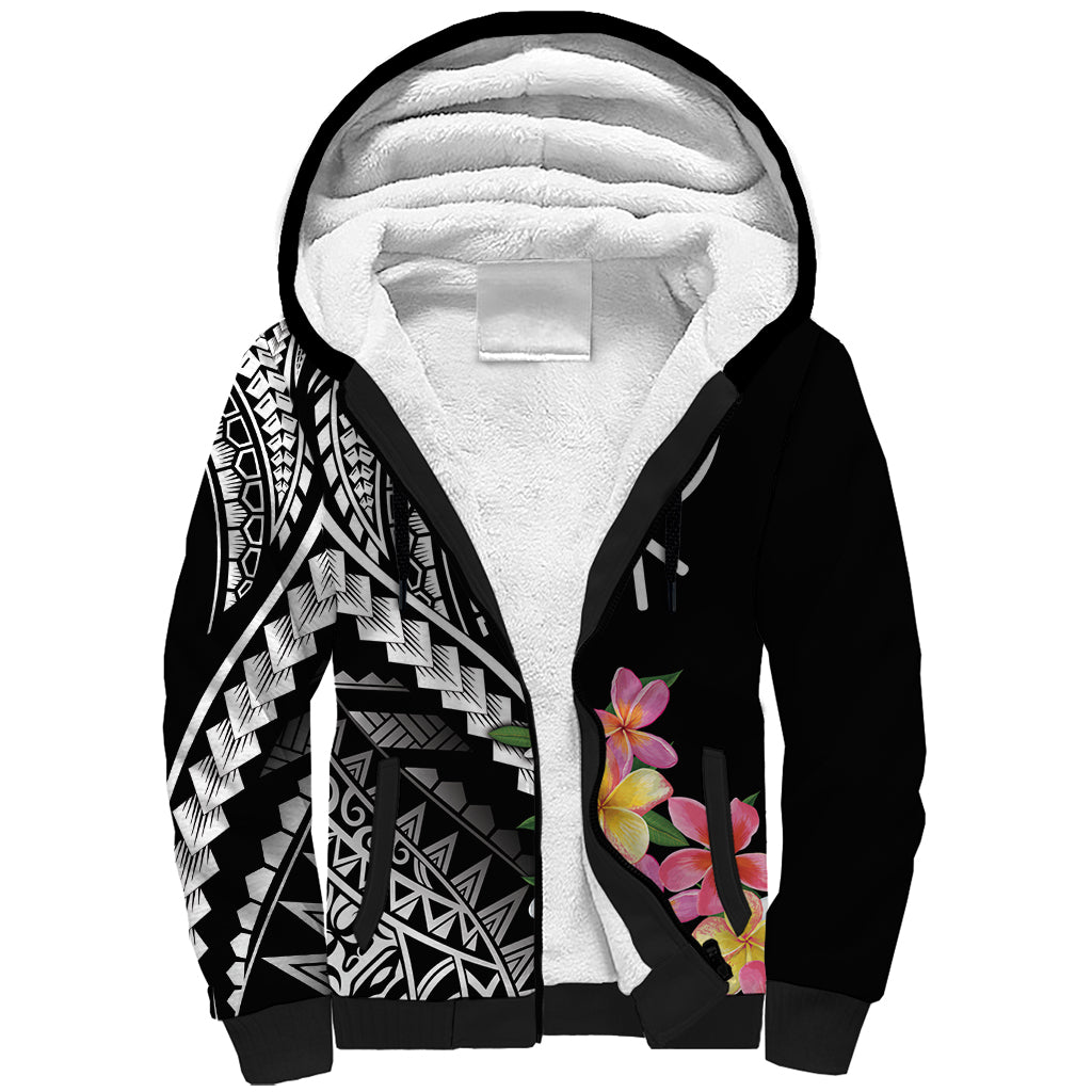 AAPI Heritage Month Sherpa Hoodie Kanaka Hawaii Plumeria