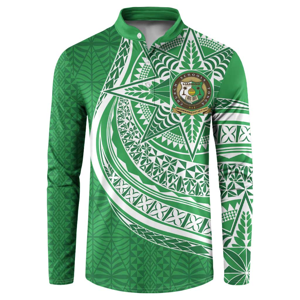 Tonga Liahona High School Personalized Button Sweatshirt Ngatu Tokelaufeletoa Motifs