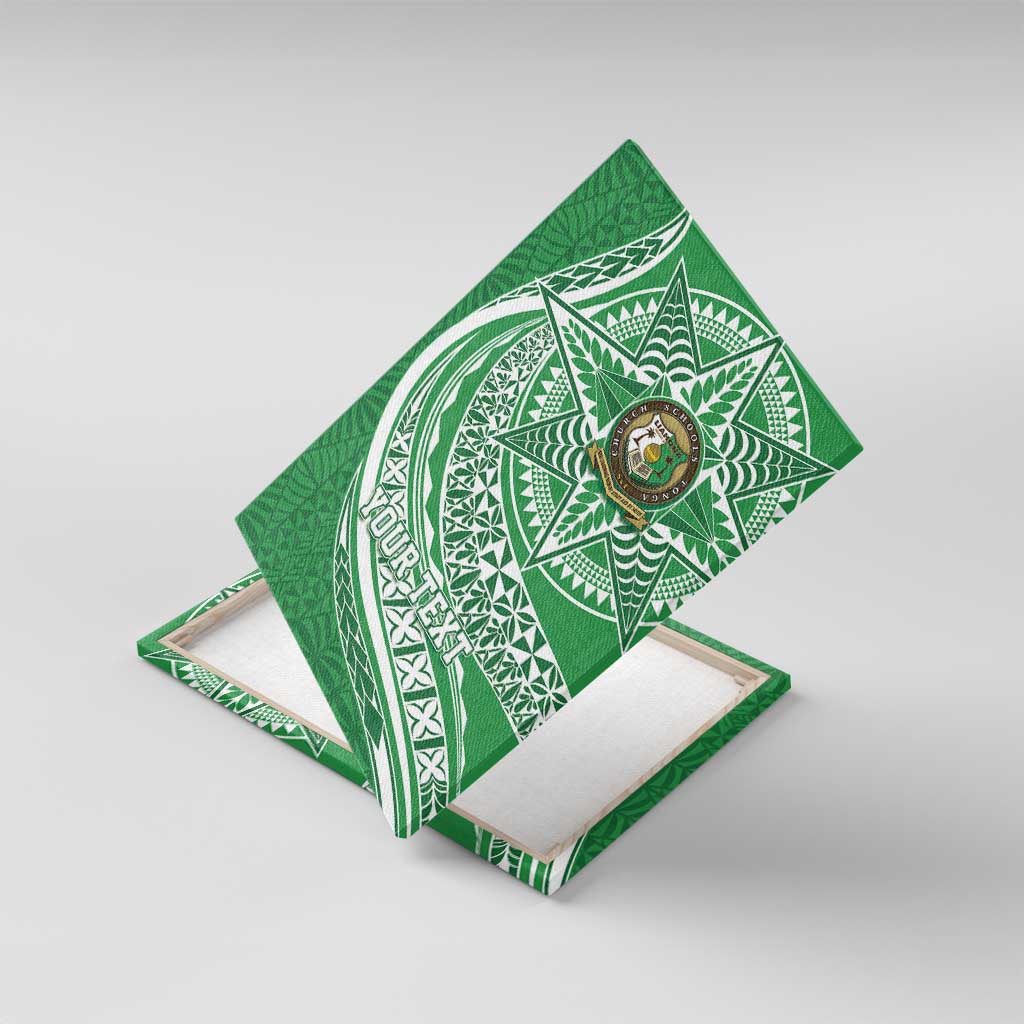 Tonga Liahona High School Personalized Canvas Wall Art Ngatu Tokelaufeletoa Motifs