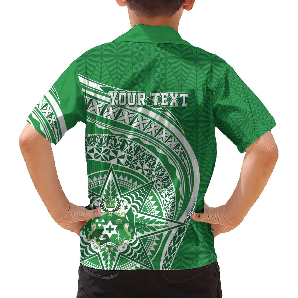 Tonga Liahona High School Personalized Kid Hawaiian Shirt Ngatu Tokelaufeletoa Motifs