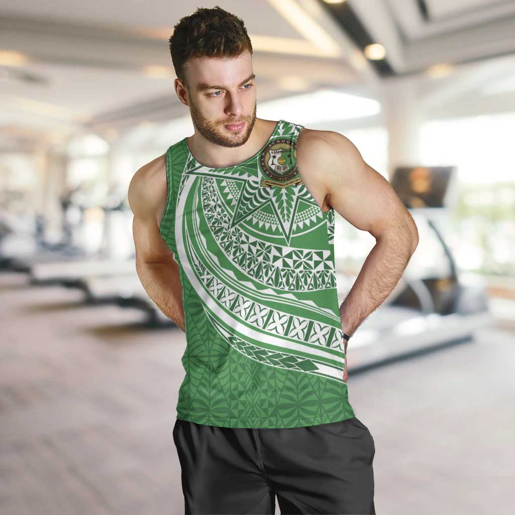 Tonga Liahona High School Personalized Men Tank Top Ngatu Tokelaufeletoa Motifs