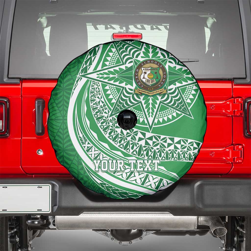 Tonga Liahona High School Personalized Spare Tire Cover Ngatu Tokelaufeletoa Motifs