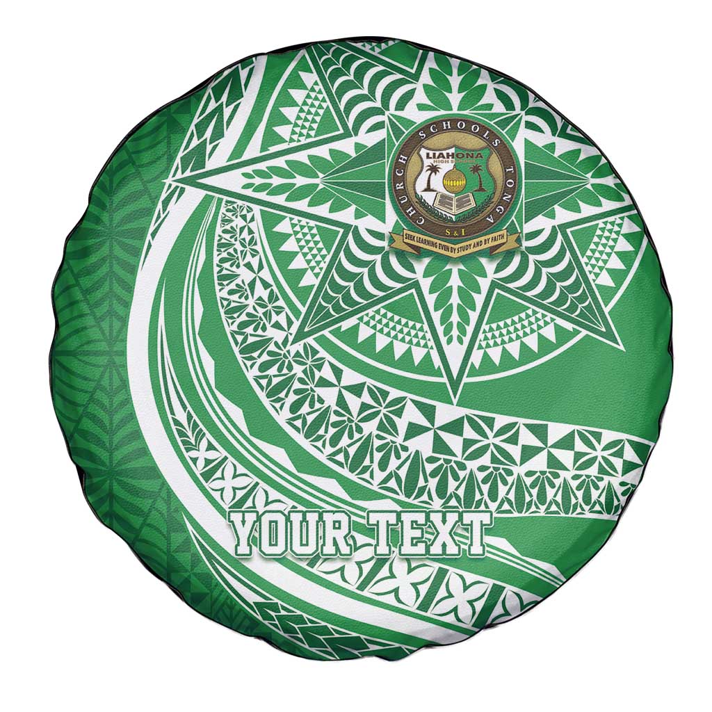 Tonga Liahona High School Personalized Spare Tire Cover Ngatu Tokelaufeletoa Motifs