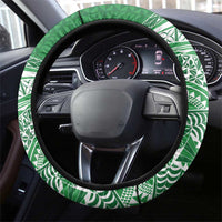 Tonga Liahona High School Steering Wheel Cover Ngatu Tokelaufeletoa Motifs