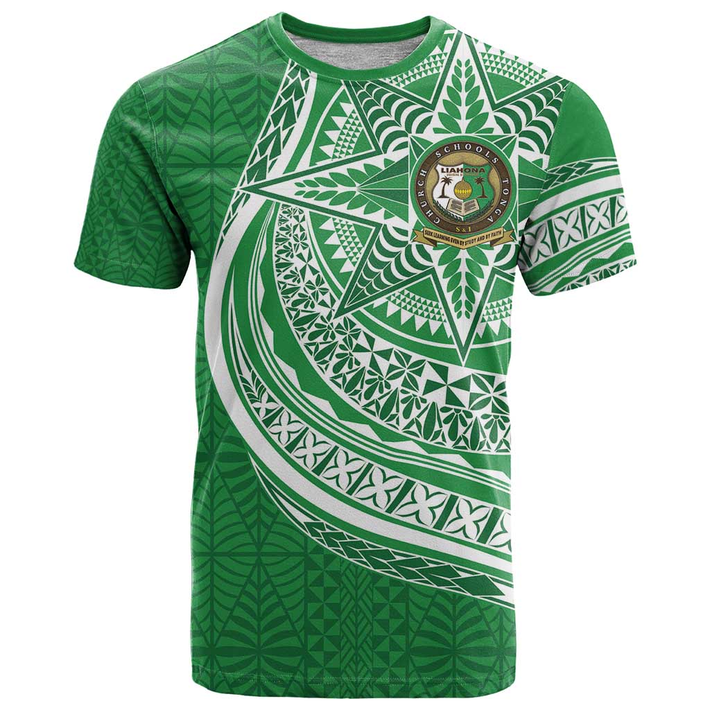 Tonga Liahona High School Personalized T Shirt Ngatu Tokelaufeletoa Motifs