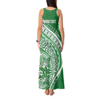 Tonga Liahona High School Personalized Tank Maxi Dress Ngatu Tokelaufeletoa Motifs