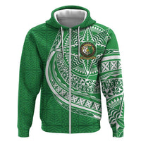 Tonga Liahona High School Personalized Zip Hoodie Ngatu Tokelaufeletoa Motifs