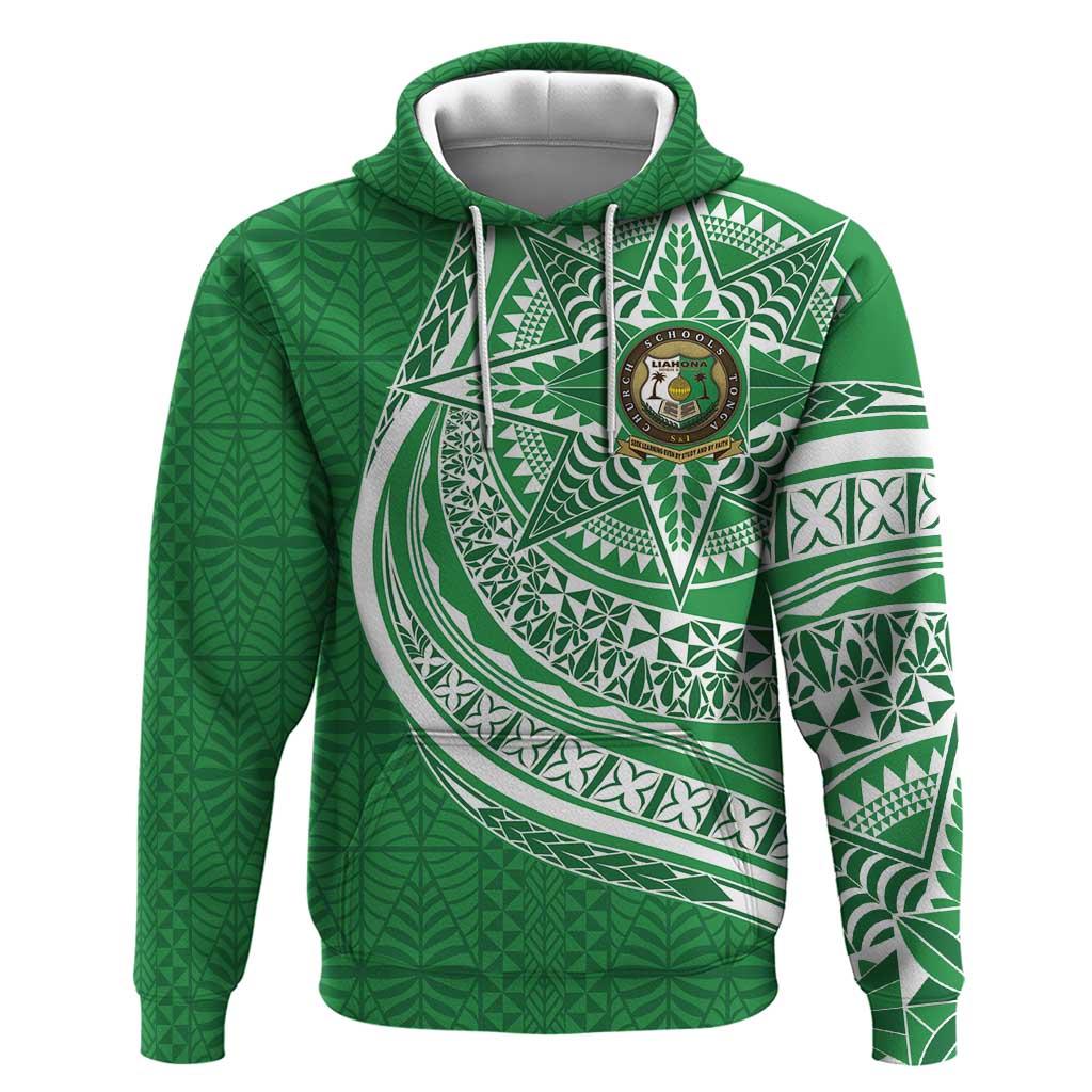Tonga Liahona High School Personalized Zip Hoodie Ngatu Tokelaufeletoa Motifs