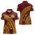 Tonga High School Women Polo Shirt THS Anniversary Ngatu Motif