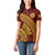 Tonga High School Women Polo Shirt THS Anniversary Ngatu Motif