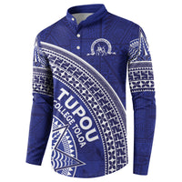 Tupou College Toloa Button Sweatshirt Ngatu Tapa Mix Style
