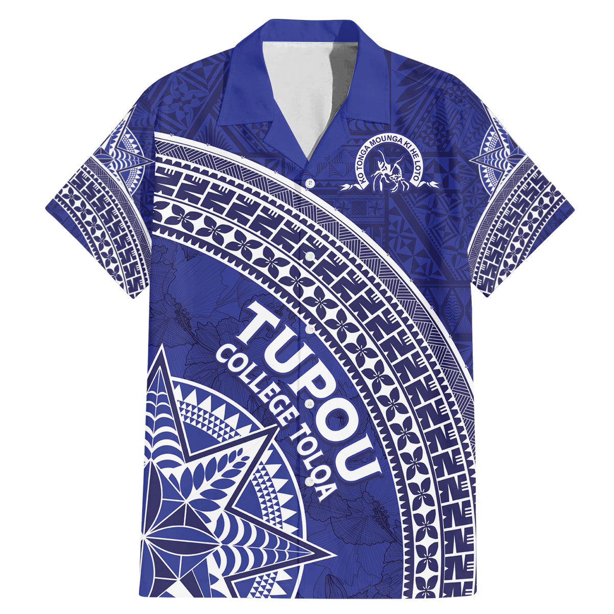 Tupou College Toloa Family Matching Mermaid Dress and Hawaiian Shirt Ngatu Tapa Mix Style