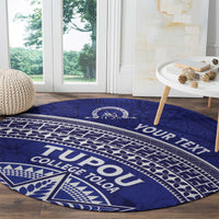 Tupou College Toloa Round Carpet Ngatu Tapa Mix Style