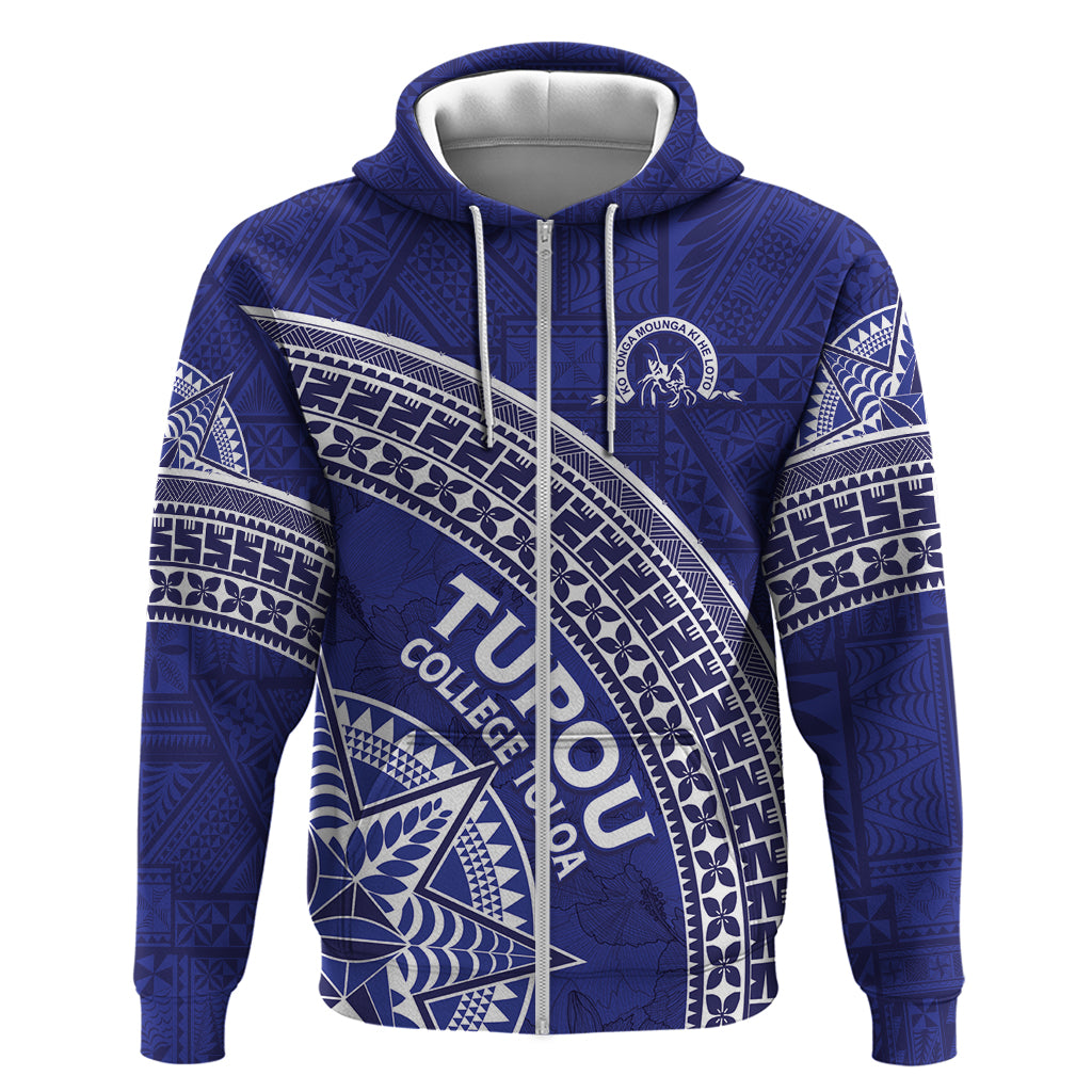 Tupou College Toloa Zip Hoodie Ngatu Tapa Mix Style
