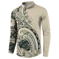 Aloha Hawaii Tapa Button Sweatshirt Summer Green Hawaiian Ipu - Polynesian Pride