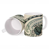 Aloha Hawaii Tapa Ceramic Mug Summer Green Hawaiian Ipu - Polynesian Pride