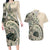 Aloha Hawaii Tapa Couples Matching Long Sleeve Bodycon Dress and Hawaiian Shirt Summer Green Hawaiian Ipu - Polynesian Pride