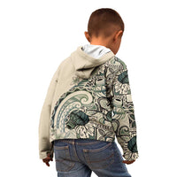 Aloha Hawaii Tapa Kid Hoodie Summer Green Hawaiian Ipu - Polynesian Pride
