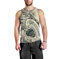 Aloha Hawaii Tapa Men Tank Top Summer Green Hawaiian Ipu - Polynesian Pride
