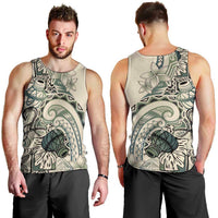 Aloha Hawaii Tapa Men Tank Top Summer Green Hawaiian Ipu - Polynesian Pride