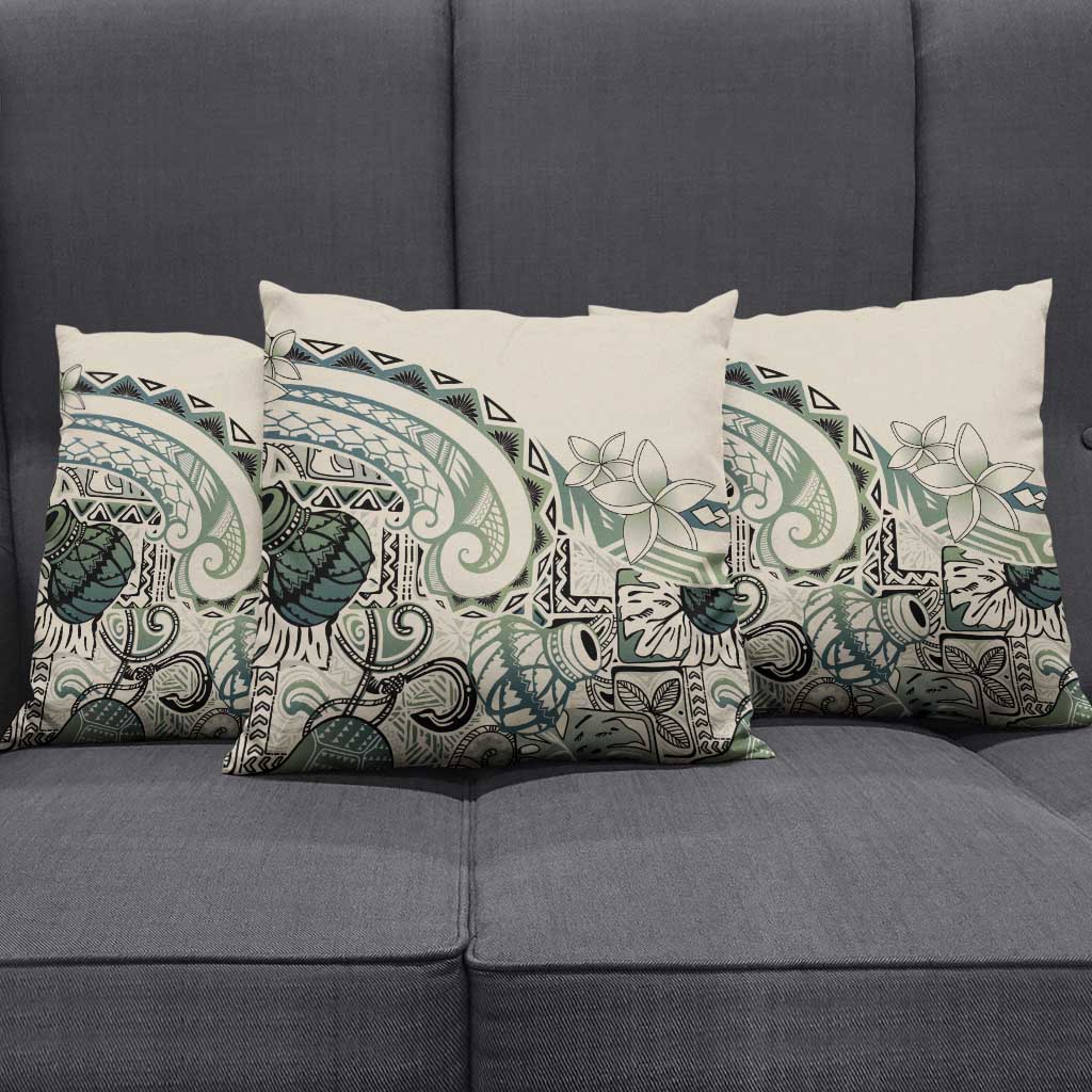 Aloha Hawaii Tapa Pillow Cover Summer Green Hawaiian Ipu LT7 - Polynesian Pride