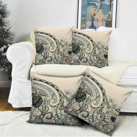 Aloha Hawaii Tapa Pillow Cover Summer Green Hawaiian Ipu LT7 - Polynesian Pride