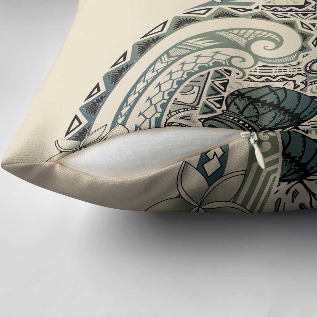 Aloha Hawaii Tapa Pillow Cover Summer Green Hawaiian Ipu LT7 - Polynesian Pride