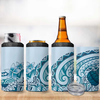 Aloha Hawaii Tapa 4 in 1 Can Cooler Tumbler Cool Turquoise Hawaiian Ipu - Polynesian Pride