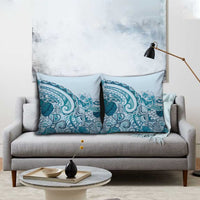 Aloha Hawaii Tapa Pillow Cover Cool Turquoise Hawaiian Ipu LT7 - Polynesian Pride