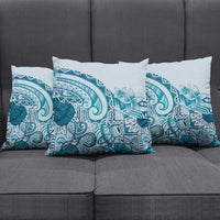 Aloha Hawaii Tapa Pillow Cover Cool Turquoise Hawaiian Ipu LT7 - Polynesian Pride