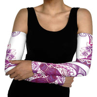 Aloha Hawaii Tapa Arm Sleeves Vibrant Fuchsia Hawaiian Ipu - Polynesian Pride