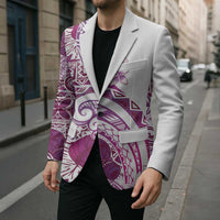 Aloha Hawaii Tapa Blazer Vibrant Fuchsia Hawaiian Ipu LT7 - Polynesian Pride