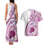 Aloha Hawaii Tapa Couples Matching Tank Maxi Dress and Hawaiian Shirt Vibrant Fuchsia Hawaiian Ipu - Polynesian Pride