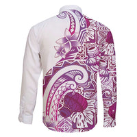 Aloha Hawaii Tapa Family Matching Tank Maxi Dress and Hawaiian Shirt Vibrant Fuchsia Hawaiian Ipu - Polynesian Pride