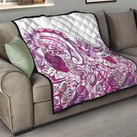 Aloha Hawaii Tapa Quilt Vibrant Fuchsia Hawaiian Ipu - Polynesian Pride