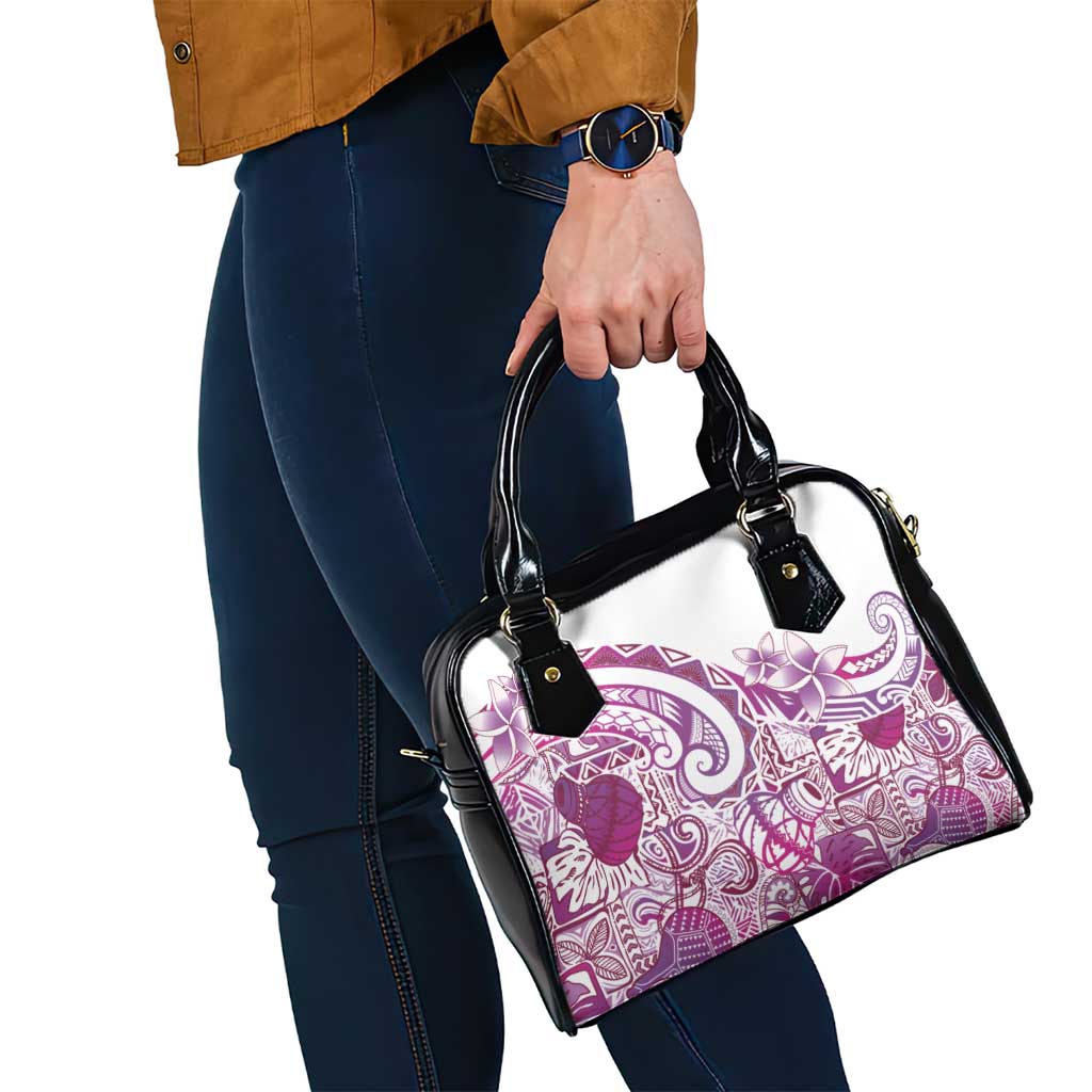 Aloha Hawaii Tapa Shoulder Handbag Vibrant Fuchsia Hawaiian Ipu - Polynesian Pride