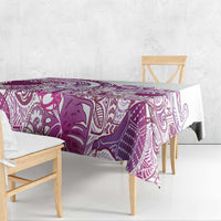 Aloha Hawaii Tapa Tablecloth Vibrant Fuchsia Hawaiian Ipu - Polynesian Pride